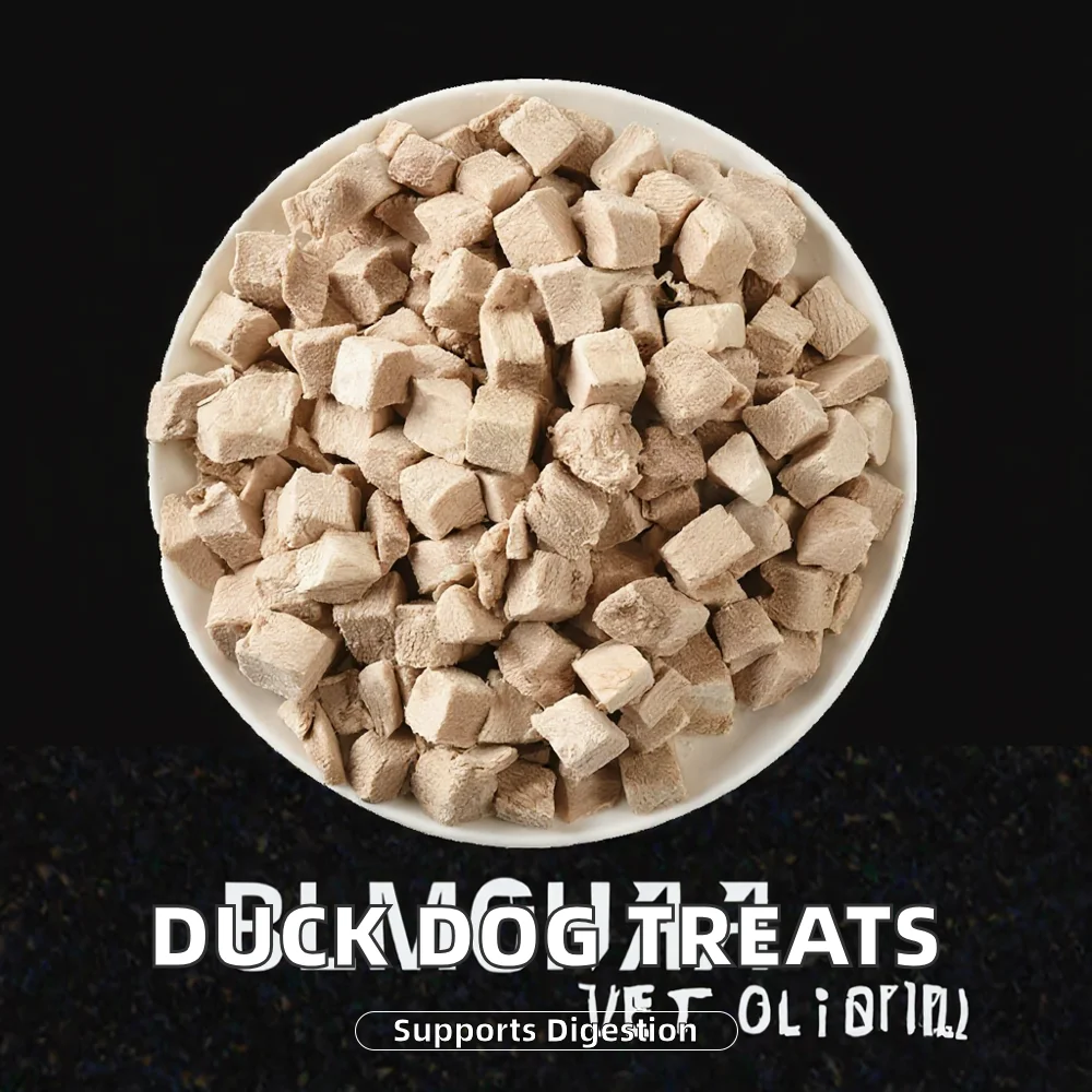 Eco-friendly High-Protein Freeze-Dried Duck Meat Pellets Digestive Health Treats for Small Breed Dogs 18-Month Shelf Life All supplier