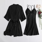 Sleepwear Women Custom Wholesale Satin Silk Sleepwear Plus Size Silk Pajama Set Women 2 Piece Silk Pajamas