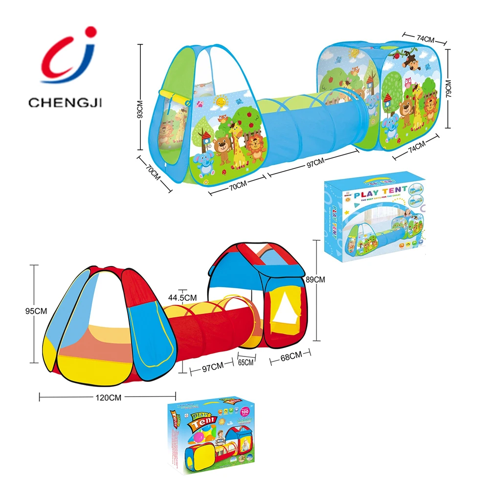 Children foldable playground house play outdoor tunnel ball ball pit tent