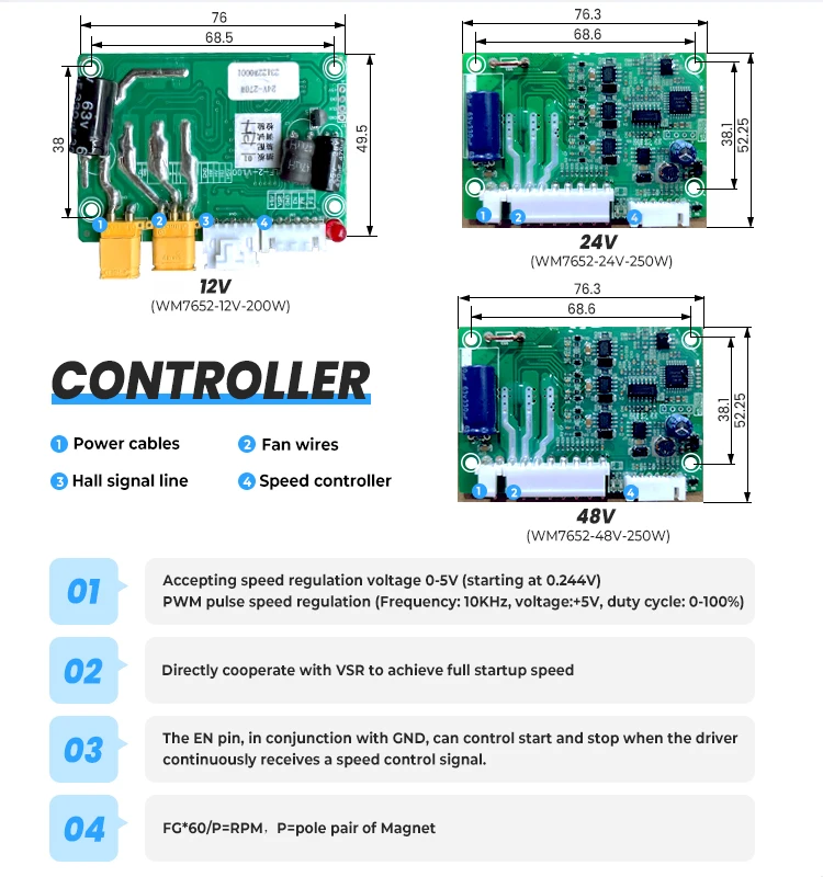 Blower, Brushless, DC 12V - detail 14