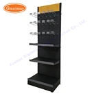 Rack Stand Shelf Retail Store Accessories Shops Floor Display Stand Rack Pegboard Metal Shelf