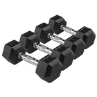 Weight Rubber Weight Dumbbell 5 Kg 10kg Home Custom Logo Gym Rubber Weight Pounds Dumbles Hex Dumbbell Set