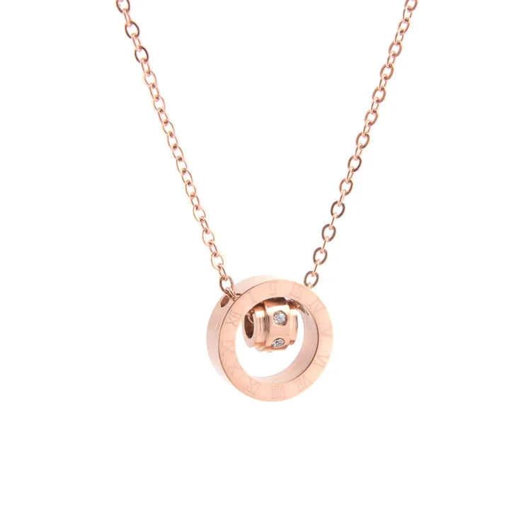 Vogue Rose Gold Custom Steel Pendant 