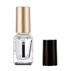 Polish Cap Wholesale Colorful Nail Polish Bottle Solid Color Plastic Double Cap With Brush