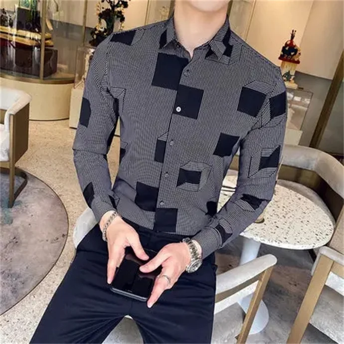 Wholesale high quality white shirt men long sleeve slim solid color professional business wear white men suit shirt