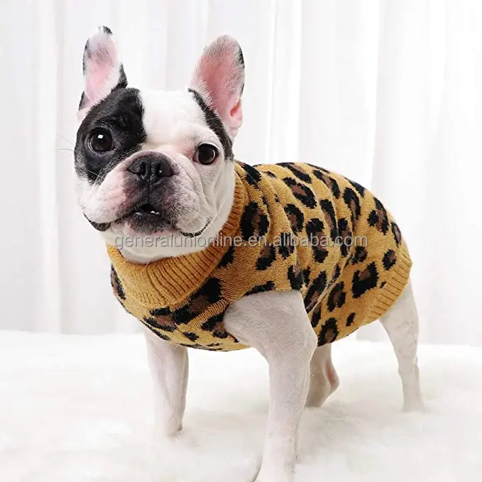 cow print dog sweater