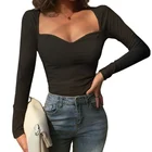 Long Sleeve Professional Supplier Daily Casual Bodysuit Tops Fashion Long Sleeve Tops