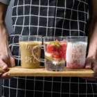 Glass Glasses Glass Glass Coffee Good Morning Coffee Glass Mug Gift Breakfast Glasses Cups