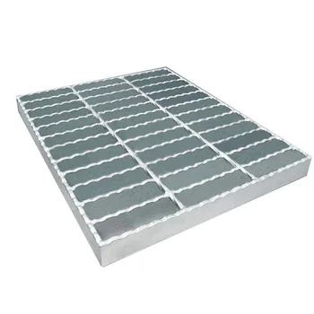 32*5mm Galvanized Walkway Panel Driveway Cover Metal Floor 6m*1m Serrated Steel Grating