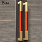 Hot Sale Leather Stainless Steel Satin Gold Metal Door Pull Handles