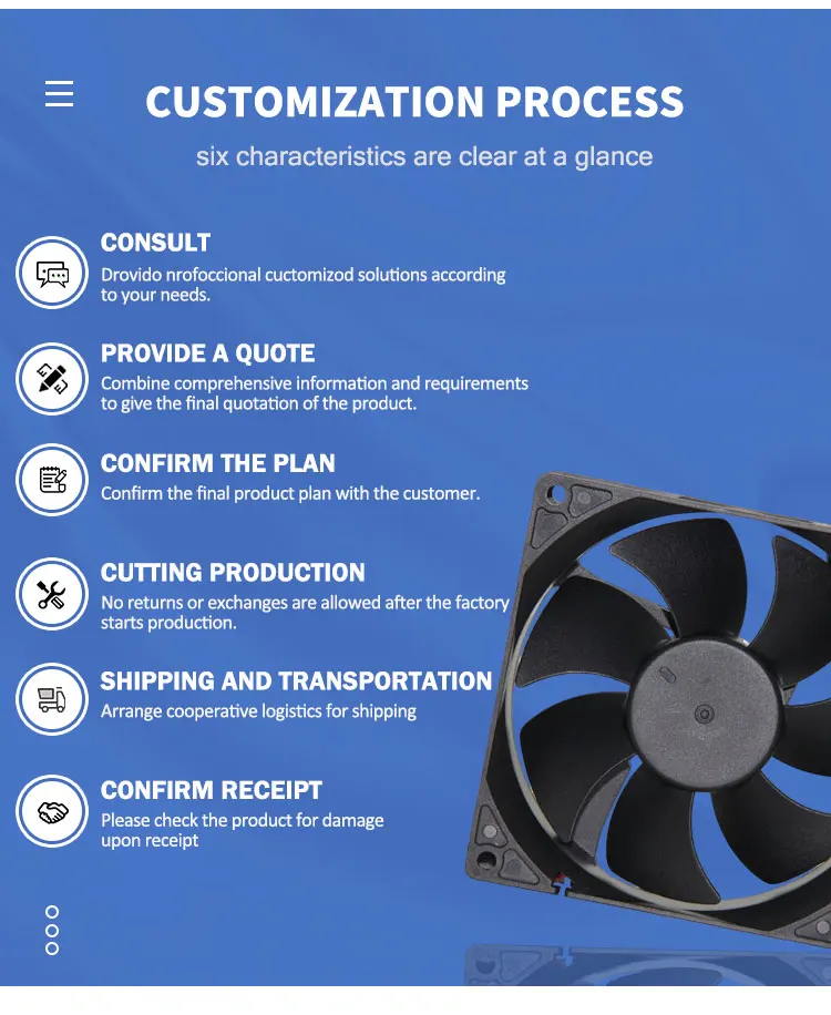 Centrifugal Cooling Fan, 140x140mm, 110V, 220V, 230V - detail 22