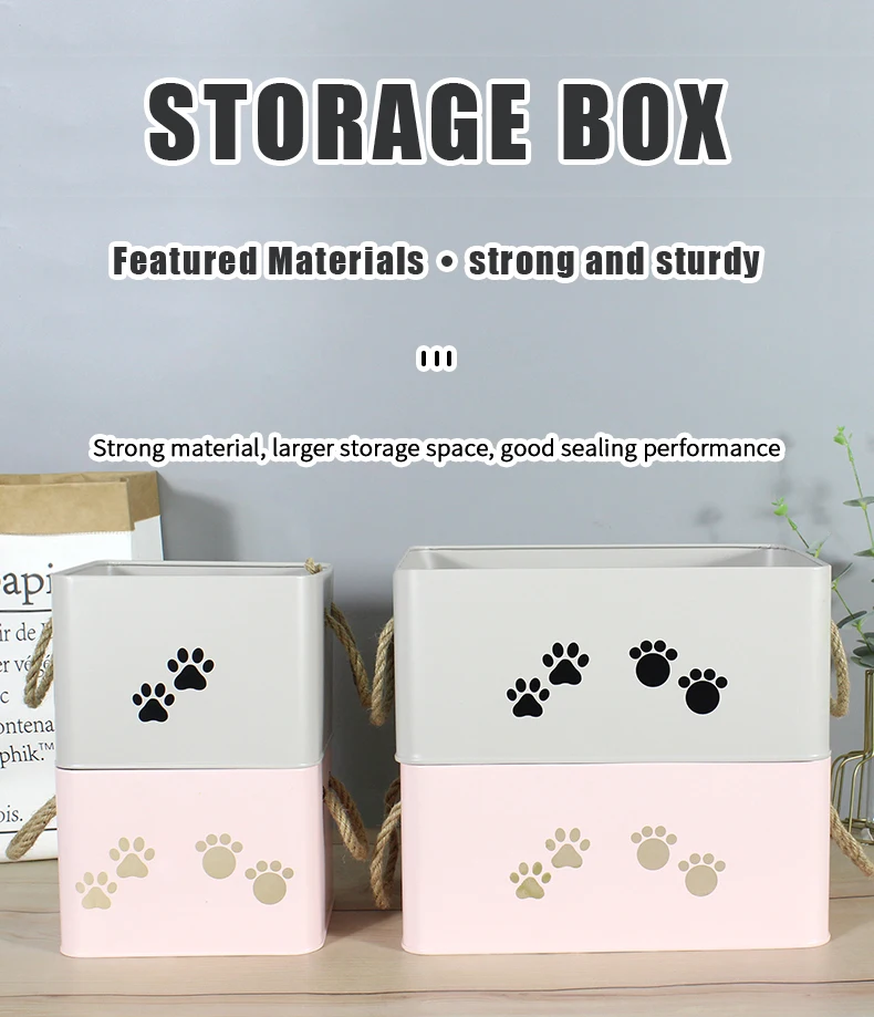 Metal Storage Box Sets for Pet Cleaning Grooming Products Old