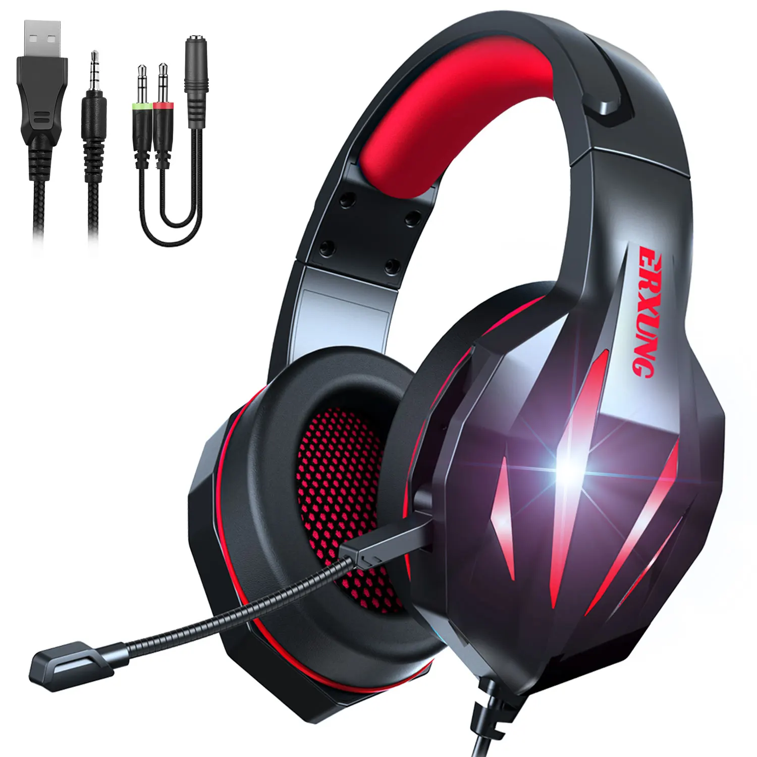 verzending datum Analist Hot Sale Red E-sport Boys Wired Mic Cool Comfortable Girls Light Up Stylish  Computer Games Lighting Headset Gaming - Buy Headset Gaming,Earphone &  Headphone E-sport Computer Lighting Headset Gaming Gamer Headset Gaming ,Computer