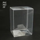 Box Plastic Cube Gift Acetate Box Transparent PET Cake Packaging Crytal Clear Vinyl PVC Box Packaging Plastic Boxes