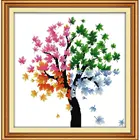 Cross Stitch Set 53.34 X 53.34 Cm Holiday Gift 4 Seasons Of Life Embroidery DIY Material Package