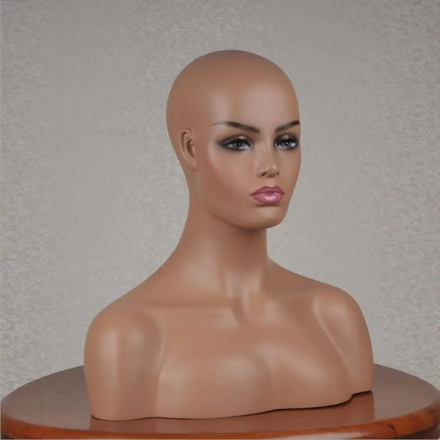 NEW Realistic Female Fiberglass Mannequin Head Bust Wig,Jewelry/Hat Display 03 