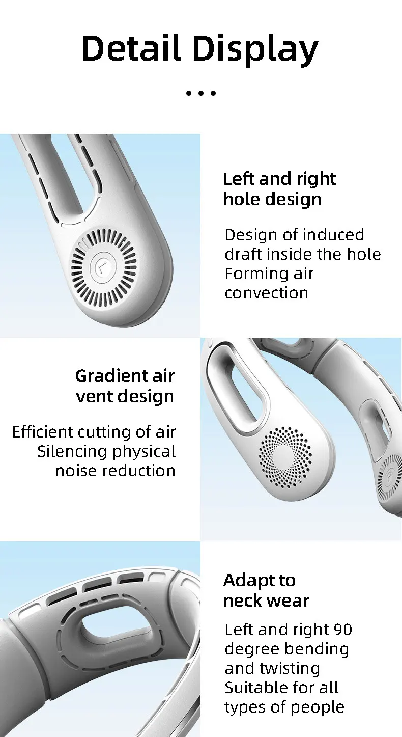 Neck Fan, Brushless, 5 V, Battery - detail 22