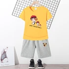 Boys' Summer Sportswear Kids' Clothing A Cotton T-shirt And Shortpants 2Pcs Boys' Suits