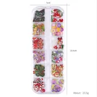 Nail Art Nail Art Decorations Set Butterfly Color Small Flowers Everything For Manicure 12 Grids/Box