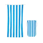 Beach Towel Bag Beach China Wholesale Promotional Quick Dry Striped Microfiber Printed Beach Towel With Custom Logo Bag