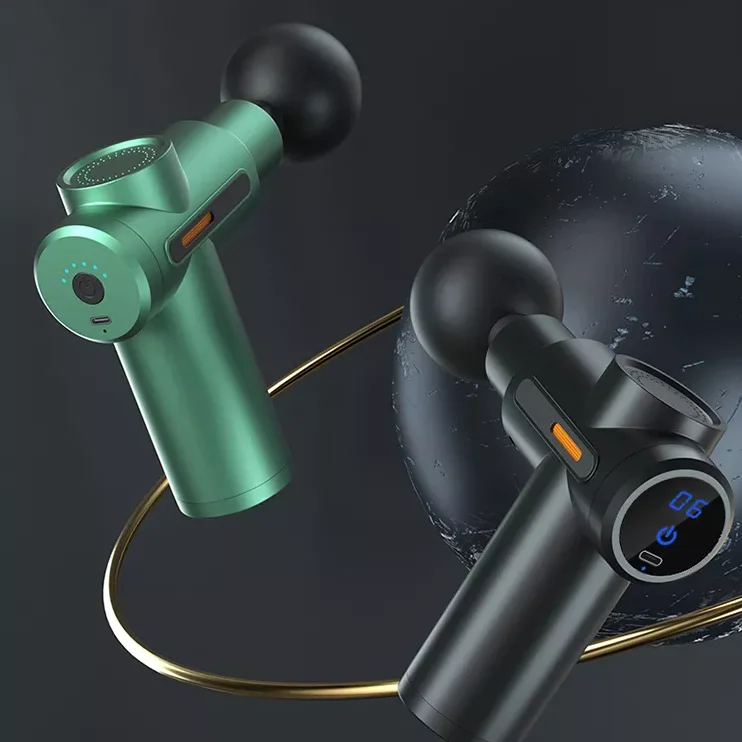 2023 New Mini Vibration Fascia Gun Neck Film Muscle Relaxation Massage Equipment Electric Massage Gun