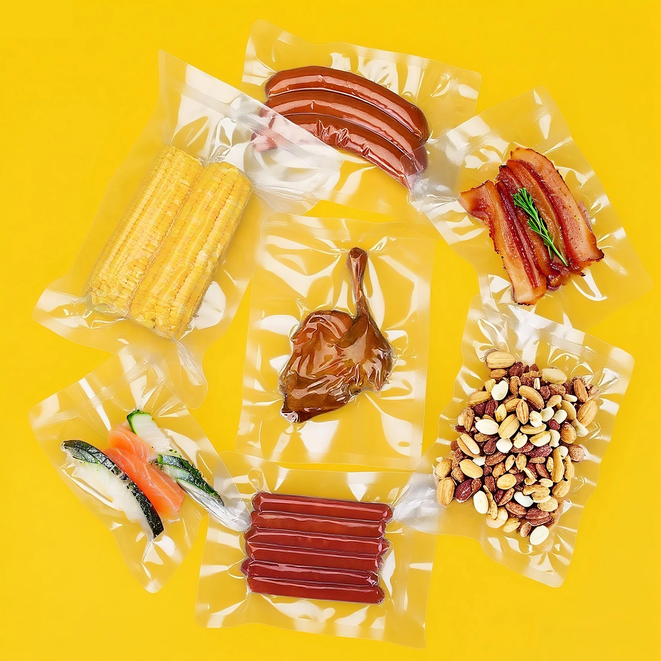 Custom Printed PE Moisture Proof High-Temperature Stand Retort Pouch Zipper Top for Instant Soup Salad Cakes Cooking Food - detail 12