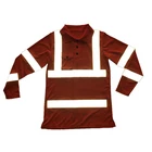 Work Shirt Shirts Long Sleeve Quick Drying Construction Reflective Men Hi Vis Work Shirt Safety Shirts