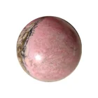Hot Selling Hand Made Crafts Peach Blossom Jade Crystal Spheres Ball For Decor