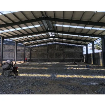 Prefabricated steel structure industrial shed design for dairy farm shed