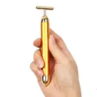 For Handheld Beauty Device Vibrating Massager Pure 24k Gold Energy Bar For Face Care