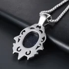Blue Pendant Luxury Fashion Water Drop Blue Gauze Stone Necklace Pendant