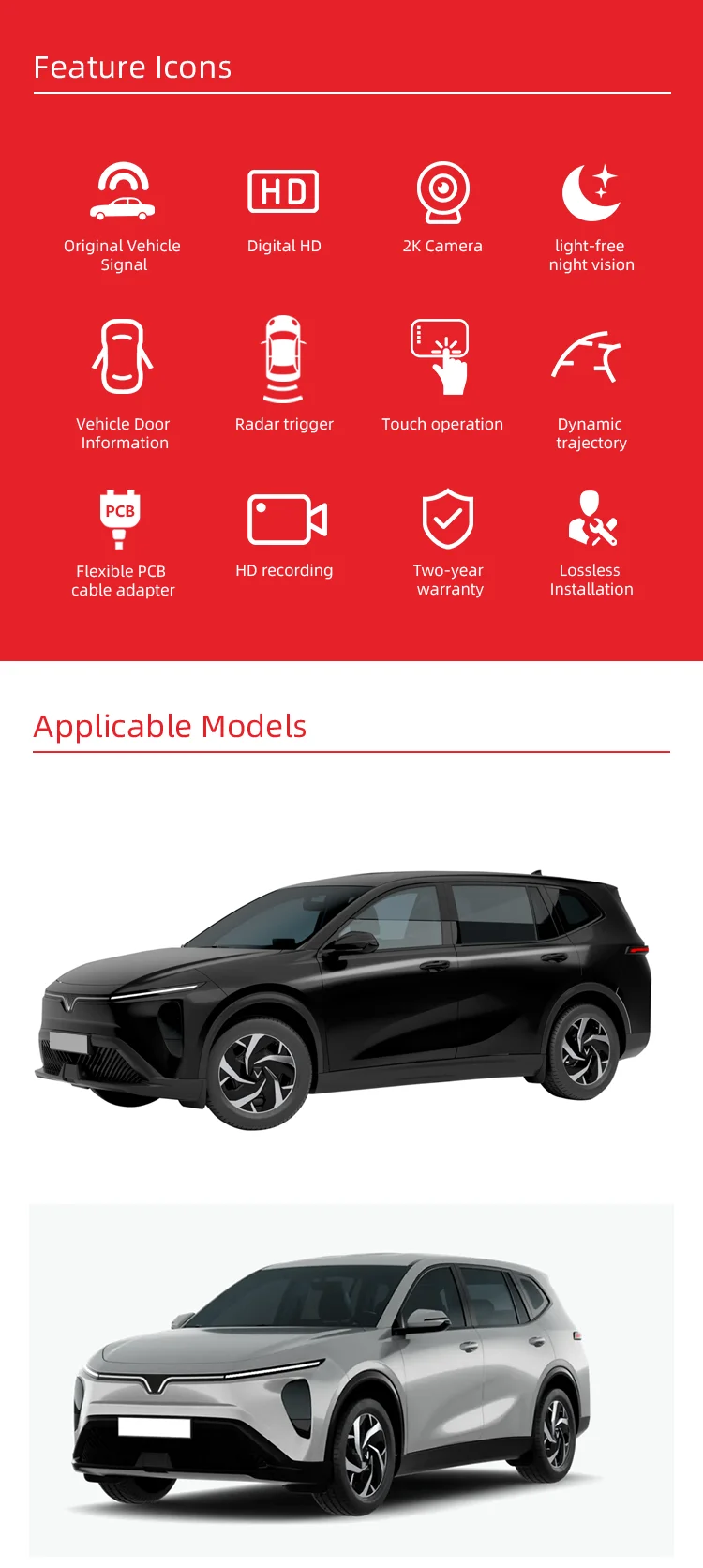 Wemaer 360 Degree Bird View System 1080P 4CH Camera Car 2D/3D Surrounding View Car Camera System for Vinfast Limo Green supplier