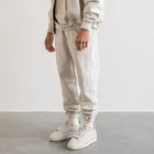 Sweat Custom Logo Cotton Vintage Ribbed Plain Sweat Suit 2 Piece Hoodies Sets Men Tracksuit Sweatsuit Men