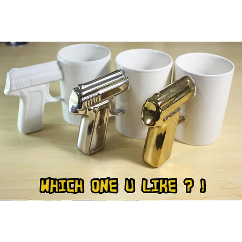 gun ceramic mug