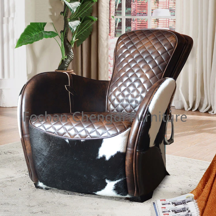 genuine cowhide chair