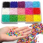 Crystal Beads Bead 3mm Mini Crystal Beads DIY Bracelet Art Jewelry-Making Fadeless Color Glass Bead