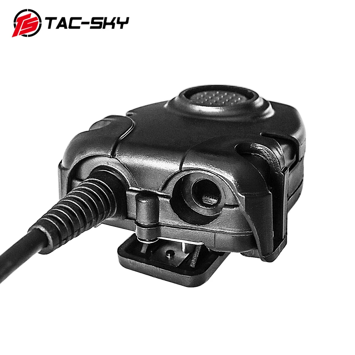 Interrupteur Radio TOMTAC Pour Casque Airsoft – 2 Voies – Noir