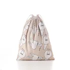 Drawstring Bags Gift New Eco-friendly Design Custom Promotional Gift Organic Cotton Canvas Drawstring Bag