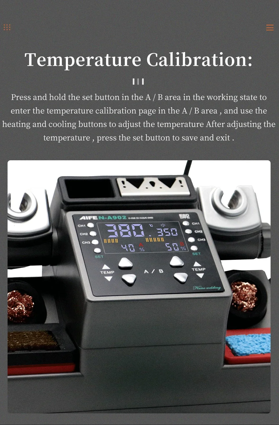 AIFEN A902 Soldering Station - Precision Tools for PCB Repair