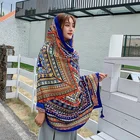 Pattern Scarf Hot Sale Wave Polyester Multicolor Beautiful Pattern Scarf Big Travel Colorful Shawl