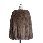 Rabbit Coats Rabbit Korean Style Women Clothes Hand Knitted Rabbit Fur Jacket Women Fur Jacket Winter Jacket Coats