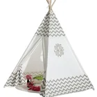 Tent Tents Teepee Teepee Tent Cotton Canvas Tent Kids Pink Indoor Kids Play Tipi Tents Unique Grey And White Kids Teepee