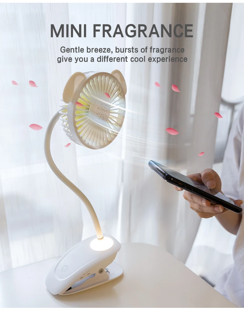 Rechargeable Mini Desk Fan, USB, DC5V-1A, Battery - detail 22