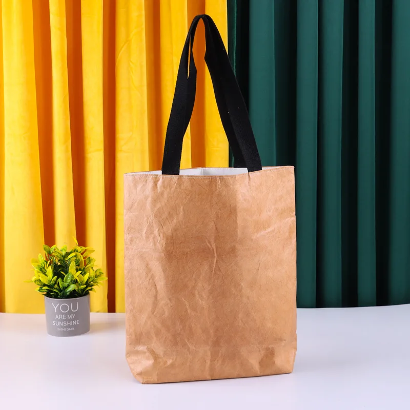 ECO Friendly Material Custom logo Reusable Shopping Bags Light Dupont Tyvek Paper Grocery Bag manufacture
