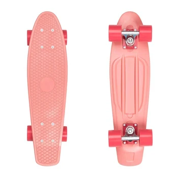 Custom 22.5 Inch cruiser Skate Board Plastic Penny Skateboard With 60*45mm Pu Wheels