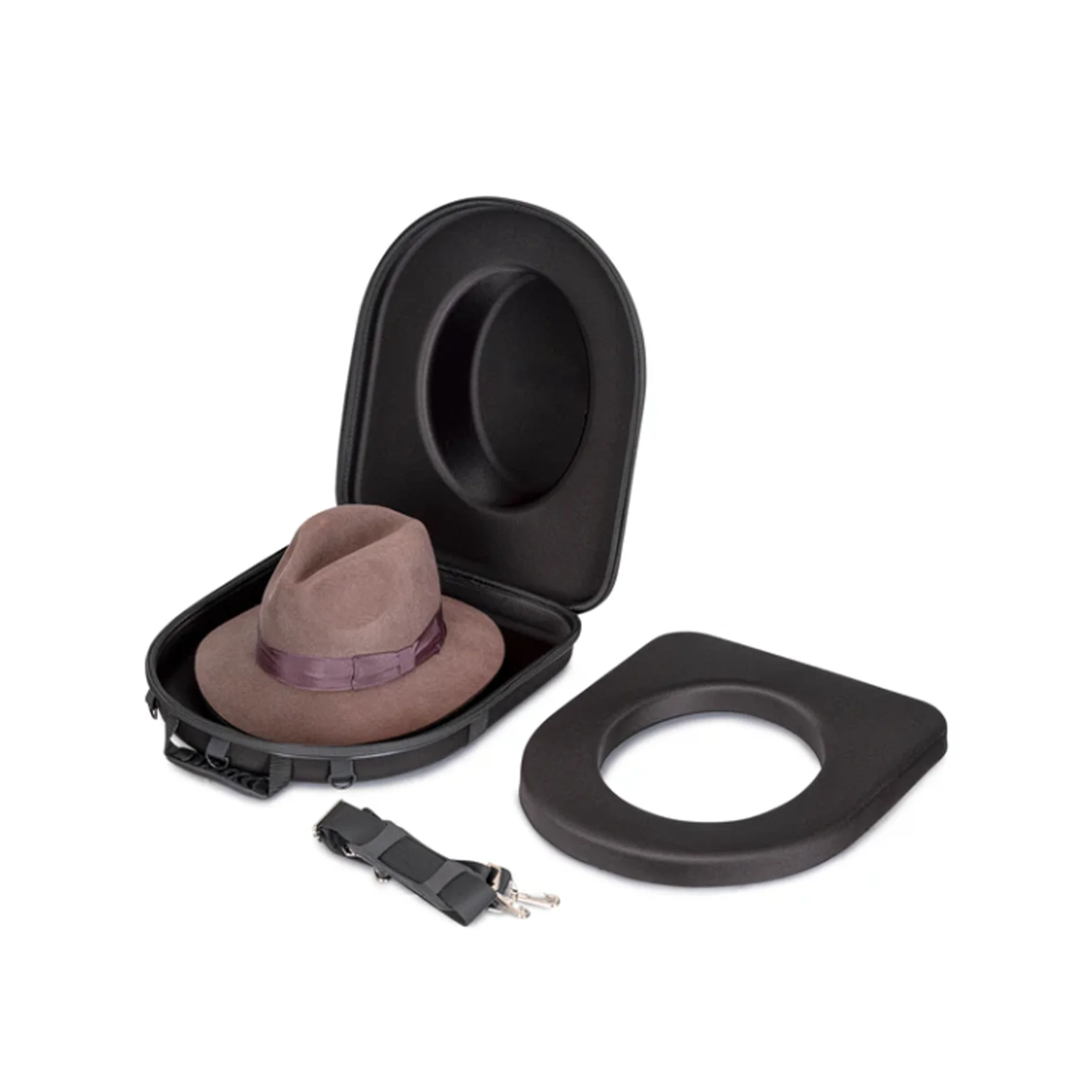 Custom Hard Hat Cap Cowboy Case Travel Bag Carrier Travel Hat Box Adjustable Shoulder Strap Cowboy Hat case details