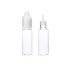 Bottle Cap 10ml 15ml 30ml 60ml 100ml Pen Shape Bottle PET Plastic E-liquid Bottle Childproof Tamper Cap