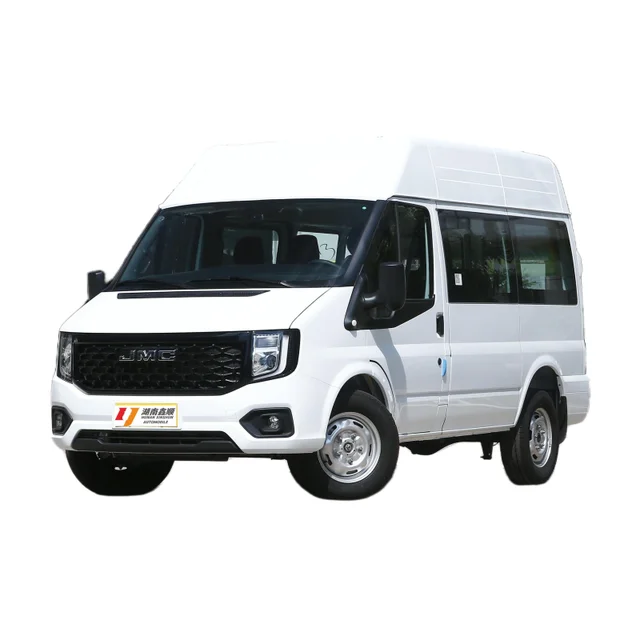 China JMC Fushun van new car 2024 2.0T diesel van transport short axle medium high top 6 seats adult diesel van