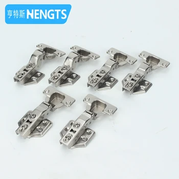 Factory Wholesale Invisible Auto Furniture Fitting Hinge Two-Way Slide Normal Kitchen Cabinet Door Iron Hospital School Entry