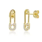 Gemstone Earring Earings Safety Pin Gemstone Earring Earings For Women 2020 Jewelry Handmade Earring